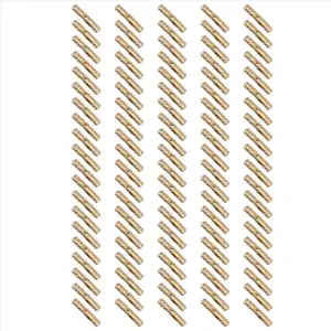 100Pcs Brass Concealed Barrel Hinges Jewelry Wood Boxes Cabinet Invisible Furniture Hinge 4X20mm