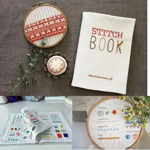 DIY Embroidery Sewing Stitch Books Complete Needlework Tutorial Handmade Craft Learning Guide Ideal Gift for Embroidery Enthusiasts Beginners
