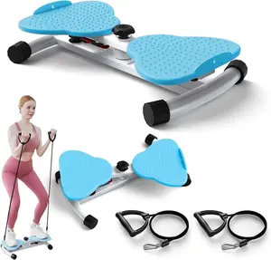 Waist Twister Machine Exercise, Ab Twister Board with 300 Lbs Weight Capacity, Adjustable Noiseless Twist Board for Exercise, Home Abs Exercise Equipment for Women/Men
