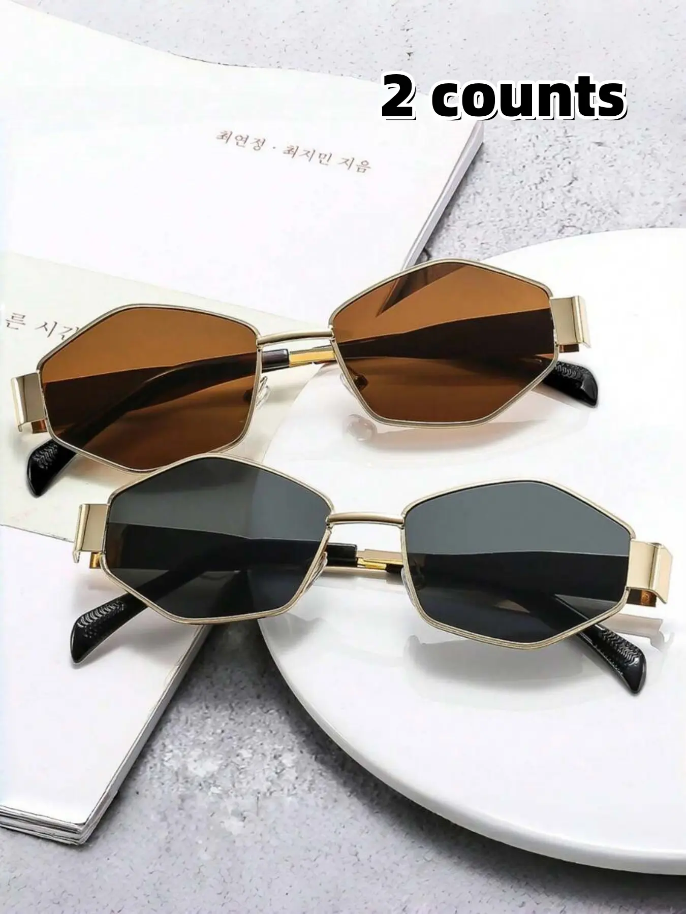 Oval Sunglasses - Fashion Women\'s Accessories 90s Mini Oval Sunglasses - Costume Accessories | Party City main image 2