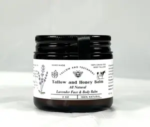 Tallow and Honey Balm All Natural Lavender Face and Body Balm