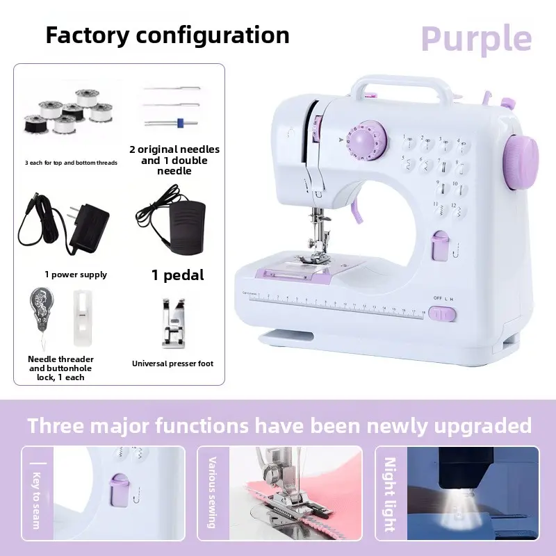 Purple - Standard sewing machine + European standa