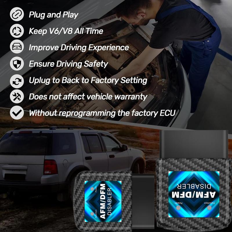 AFM/DFM Disabler,afm delete Compatible with 5.3 Silverado 6.2 Sierra 2007-2022,Active Fuel Management Disable Module,Plug & Play.