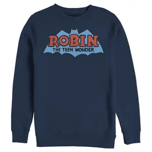 Men's Batman Logo Boy Wonder Robin Sweatshirt