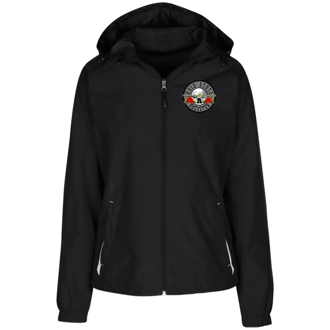 OBSESSION Ohio State Ladies' Jersey-Lined Hooded Windbreaker