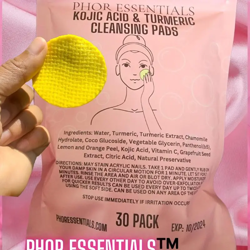 Turmeric Cleansing Exfoliating Pads Facial Cleansing Skincare