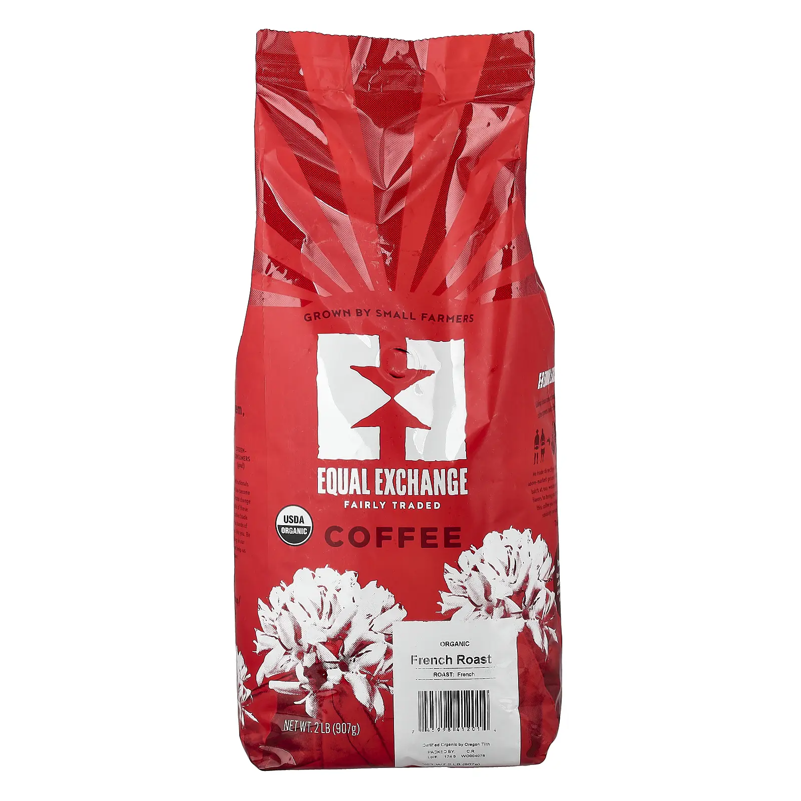 Equal Exchange Organic Coffee, Whole Bean, French Roast, 2 lb (907 g)