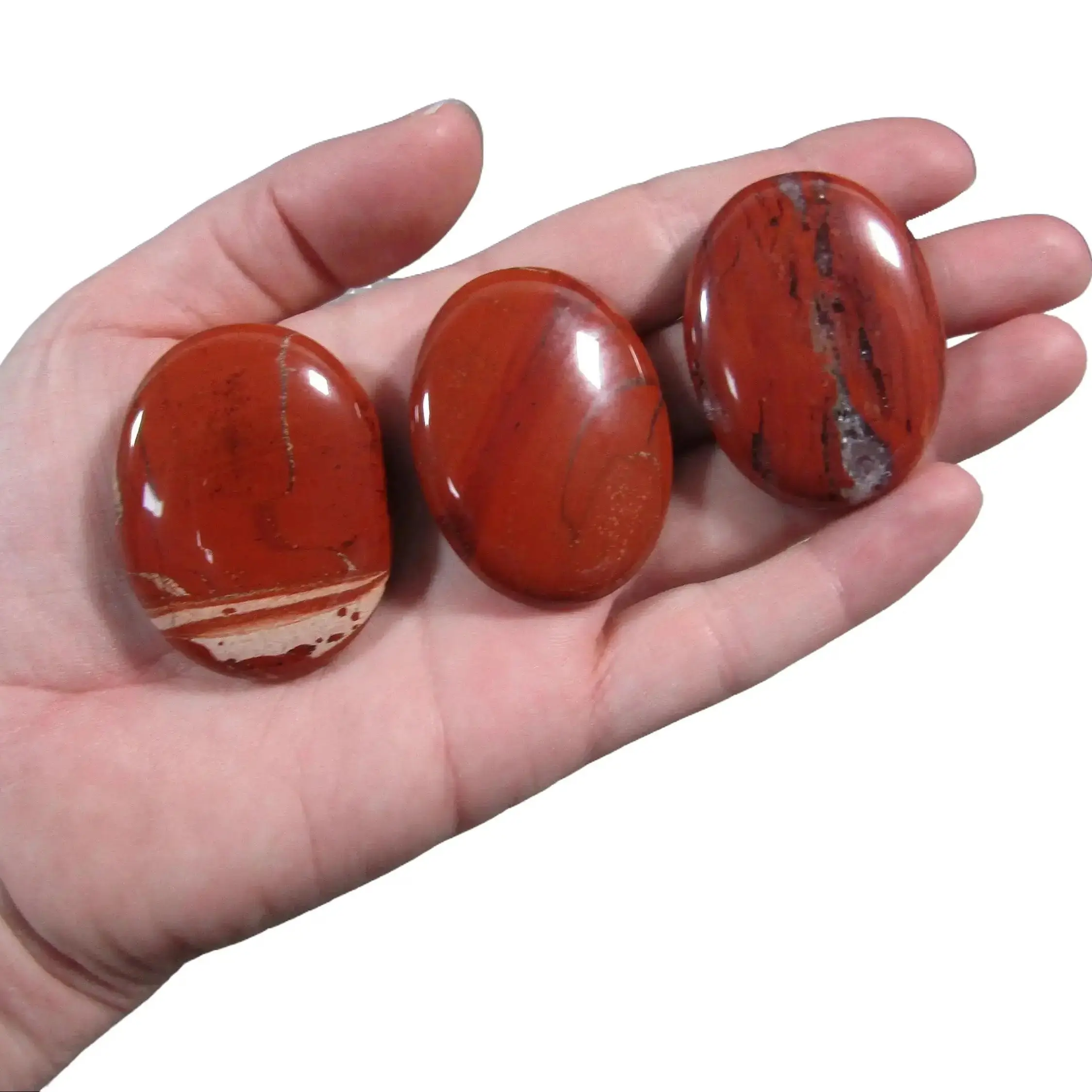 Red Jasper Palm Stone