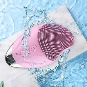 Facial Cleansing Brush Face Scrubber : Silicone Waterproof Rechargeable Face Wash Brush, 5 Cleansing Modes, Electric Deep Cleaning for Men & Women,  Exfoliating, Massaging