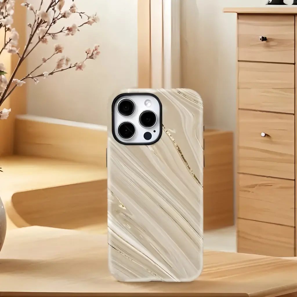 Phone Case: Vintage Marble Pattern Phone Case, a Tough and Drop-resistant Dual-layer Protective Case That Provides Excellent Protection. Suitable for Apple iPhone 17 Air ProMax 16 Plus 15 14 13 12 11 Pro X Xs Max XR 8 7. A Two-in-one Phone Case