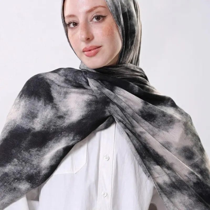 Smoky Modal Hijab, Lightweight Breathable Women's Islamic Headscarf for Daily Wear