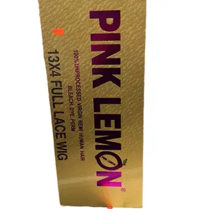 Pink lemon 100 % human hair wig 24” inches straight