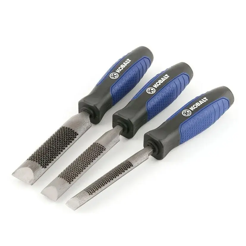 Kobalt 0489613 - 3-Piece Beaver File & Chisel Set 1/2", 3/4", 1"