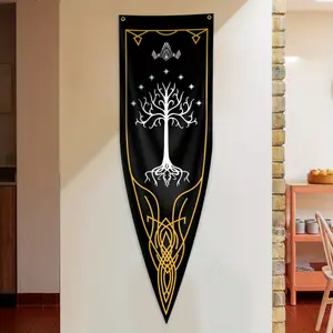 18x59in Durable Polyester Gondor-Inspired Single-Sided Printed Flag - Easy Hanging with Grommets - Perfect for Dorms, Parties, Home & Garden Decor