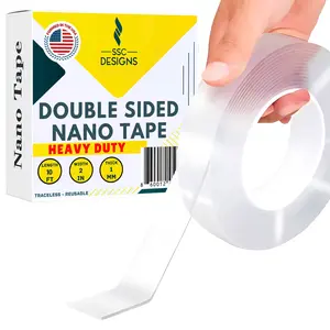 Double Sided Mounting Tape Two Sided Adhesive for Wall Hanging Decor Posters - 10 feet