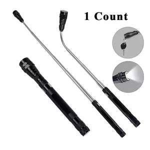 3 LED Work Light Set, 360° Flexible Extensible Tube, Magnetic Base, Extendable Flashlight, Emergency Home Repair Tool