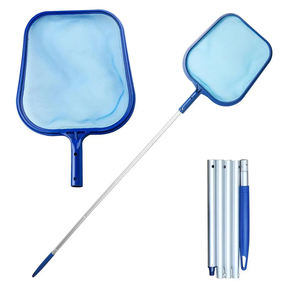 Pool Skimmer Net With Detachable Pole, 1 Count Swimming Pool Leaf Skimmer Net For Swimming Pool Hot Tub Spa Pond, Garden Cleaning Tool