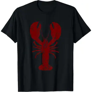Vintage Lobster Print T-Shirt