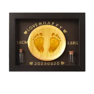 The Sweetest Newborn Gift Ever |   Baby Print Clay & Hair Memorial Frame