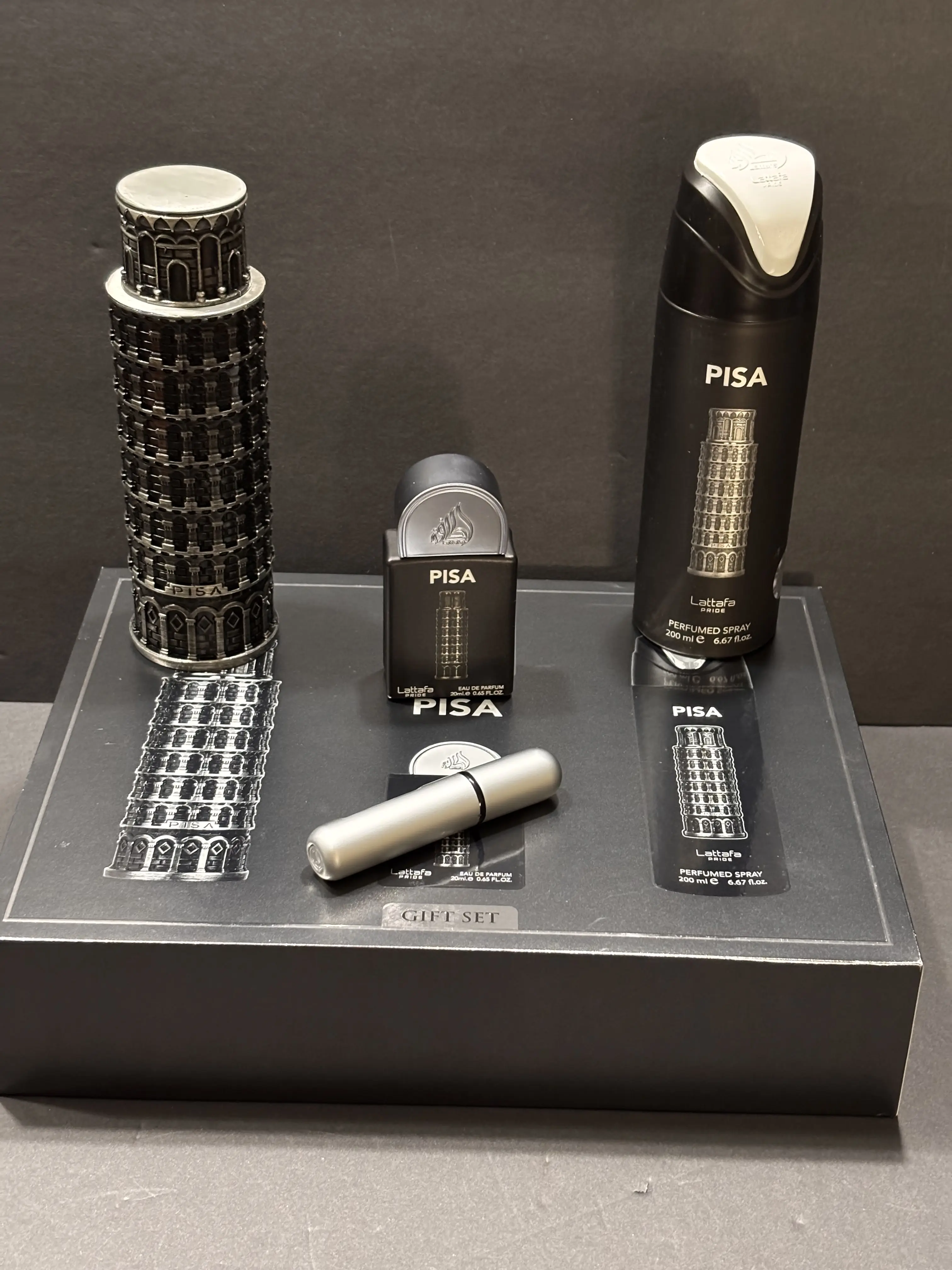 Lattafa Praide PISA GIFT SET PISA EDP 100ml EDP 20ml Perfume Spray 200ml Multi-Pack Fragrance Set