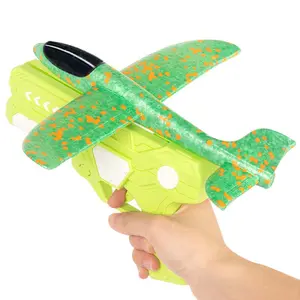 Foam Airplane Launcher Toy, Outdoor Flying Toy, Durable Aircraft Toy, Perfect for Beach and Park Play
