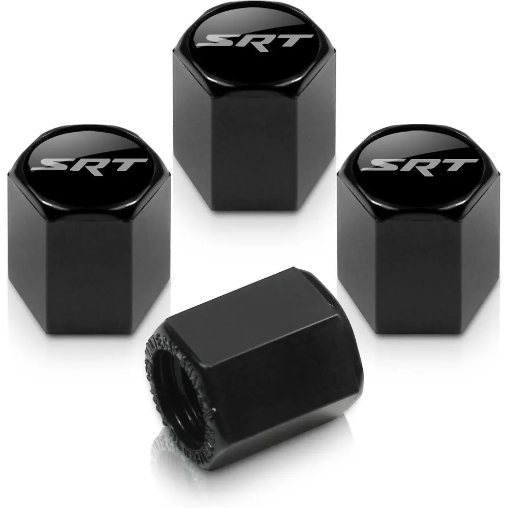 Black Tire Stem Valve Caps For SRT Black Tire Stem Valve Caps For SRT