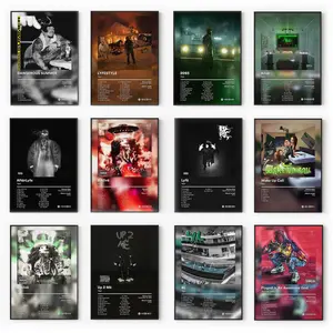 L�h Geek 2093 Poster Collection - Futuristic Rap Wall Art - Modern Room Decor - Gift for Fans