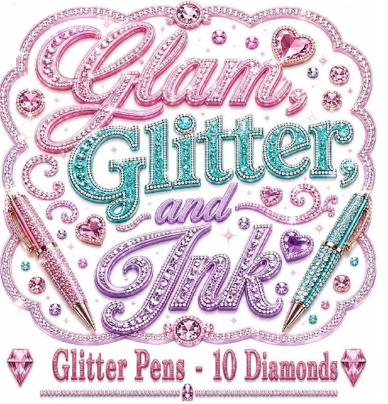GLITTER PENS - 10 Diamonds (LIVE CLAIM ONLY)