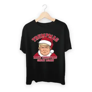 Make Christmas Great Again T-shirt: A Festive and Humorous Take on Holiday Spirit and Politics, Available in Sizes S-5XL