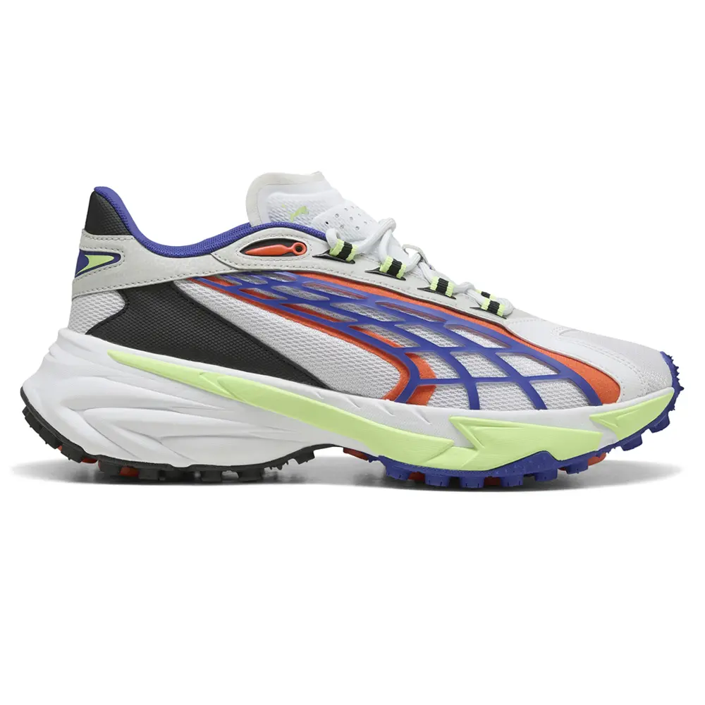 PUMA Mens Spirex Raceday Lace Up Sneakers Shoes Casual - White