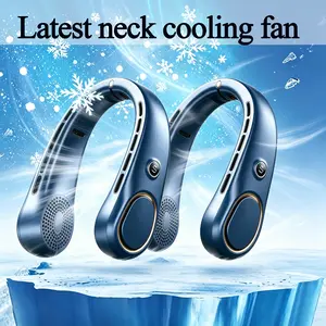 KIDEE Neck Fan, Portable Bladeless Neck Fans, Upgrade 360° Airflow, Super Quiet, 3 Speeds, 3000mAh Personal Wearable Neck Fan, Upgraded Cooling Air Volume USB Rechargeable Hands Free Fan