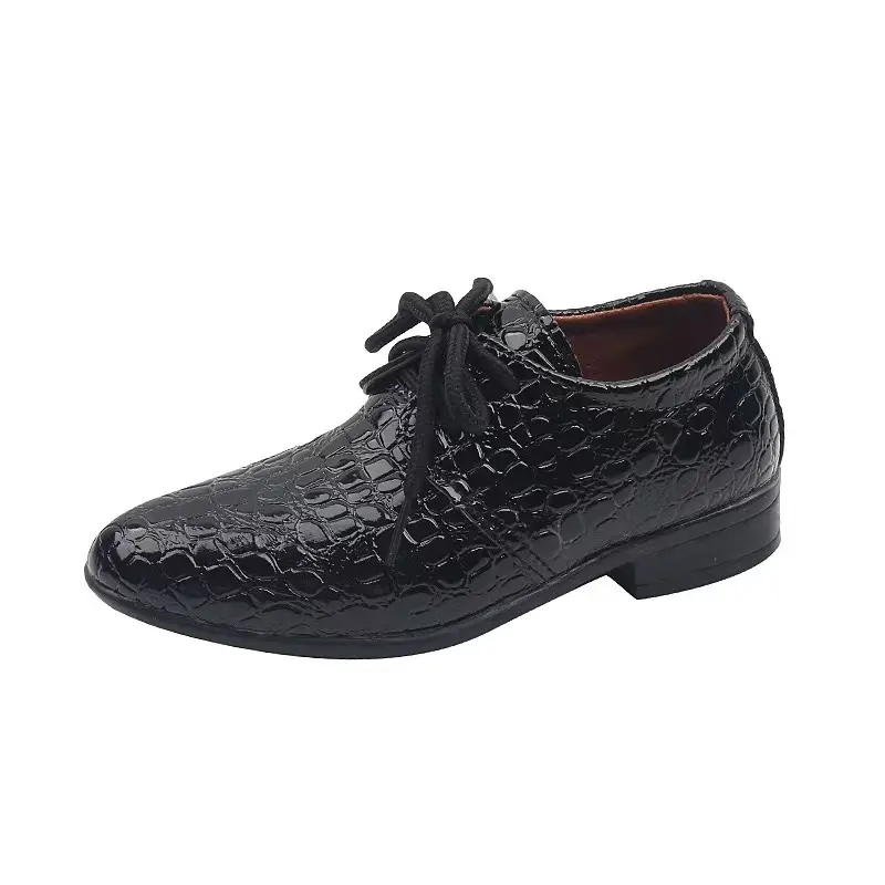 Boys' British-style Oxford shoes, new spring and autumn Korean version, black breathable fashionable pointed shoes student boys' performances, a must-have the back-to-school season