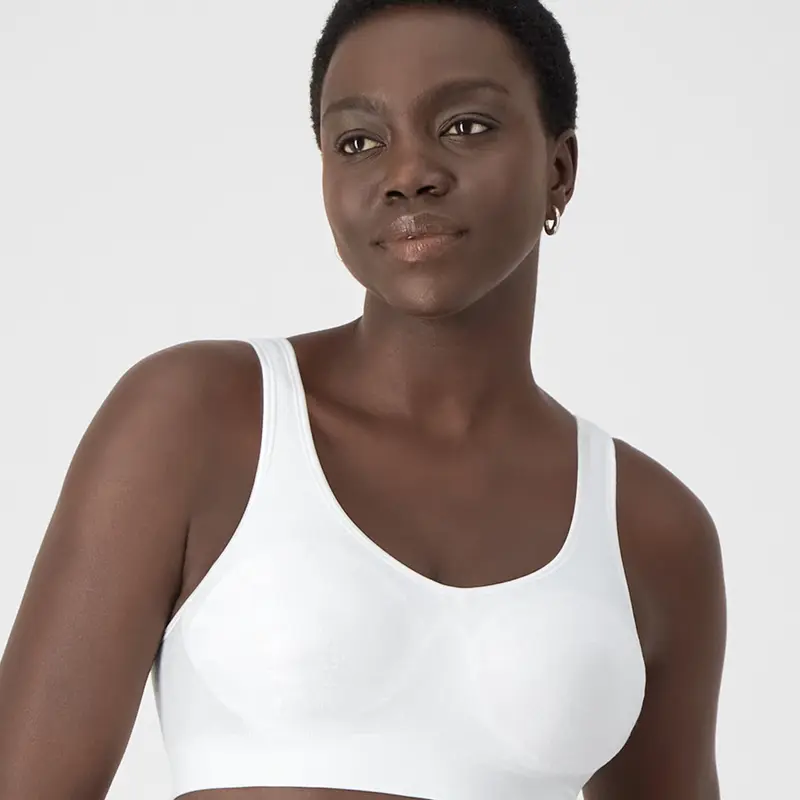 Bali Comfort Revolution Wireless Bra ComfortFlex Fit Shaping Fabric Seamless Women's Full Coverage Seamless Smoothing Design Comfort Straps DF3488
