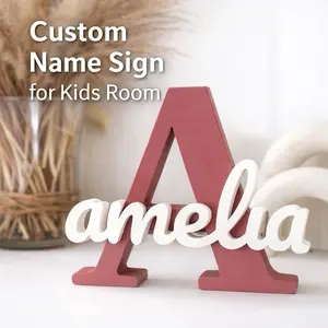 Personalized Name Sign for Kids Room | Custom Letter Decor | 3D Printed Baby Name Sign | Nursery Wall Decor Gift