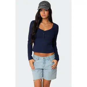 Edikted Women's Leah Henley Top