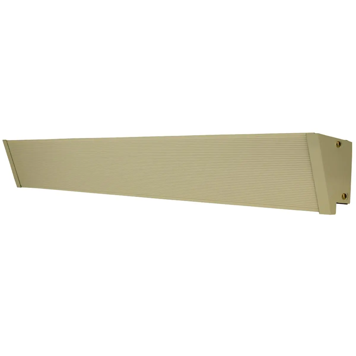 212 MAIN 47 in. Open Back Aluminum Front Radiant Heat Cove Heater - Silent Running, Space Saving, 208-240V, 420-560W, Almond, Wirable at Both Ends, Ideal for Bedrooms, Assisted Living Housing, Day Care Centers