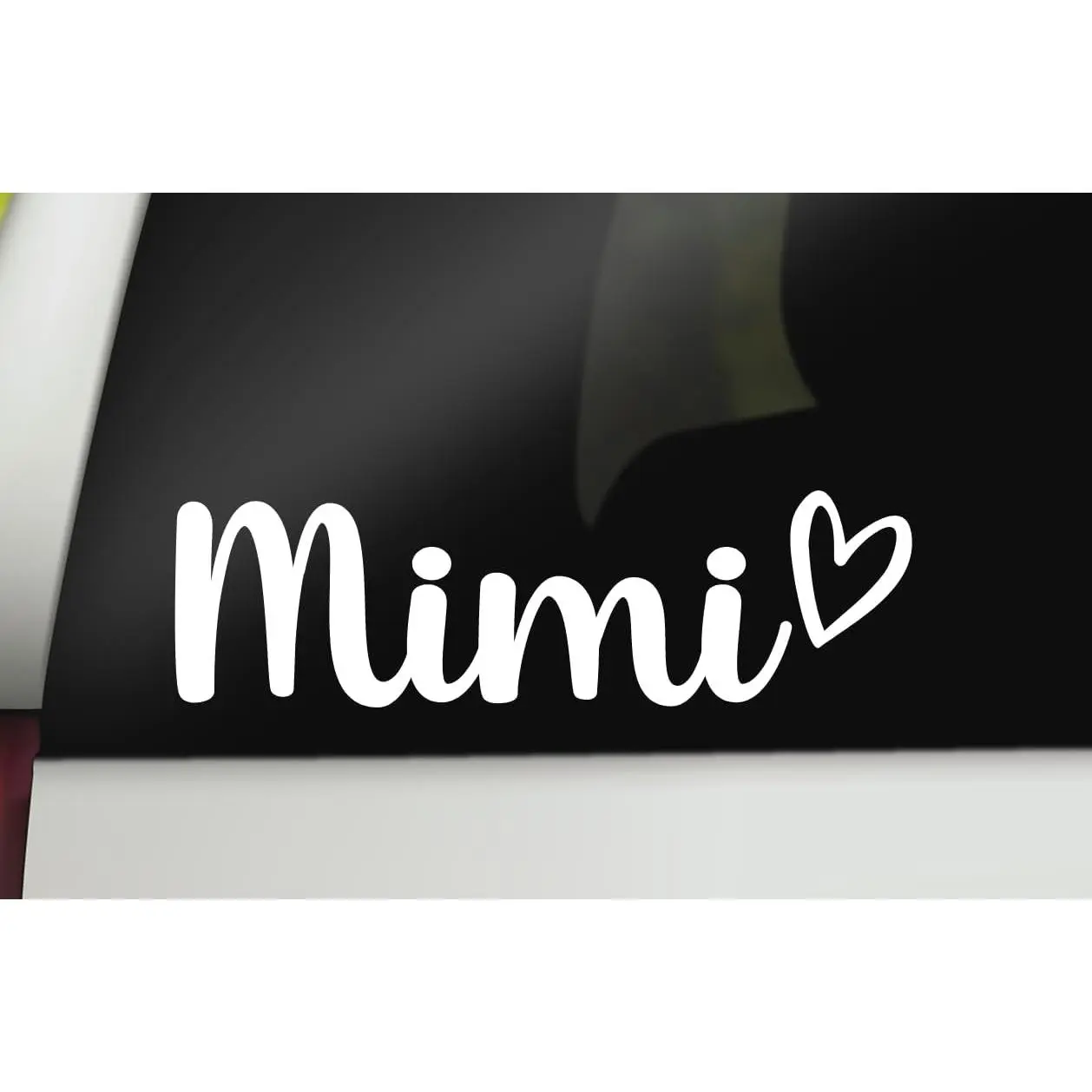Mimi Decal Premium Waterproof Vinyl Car Decal  UV Resistant Outdoor Sticker for Car Window Laptop Tumbler  ."x."Size  Made in USA