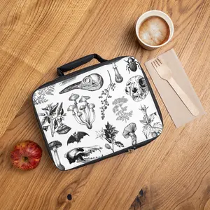 Gothic Plant, Bug, & Bones Lunch Bag