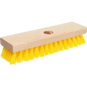 Deck Scrub Brush Head 7.87" - Heavy Duty Concrete & Wooden Deck Scrub Brush With Hard Nylon Bristles