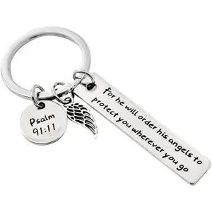 Christian Gift God Keychain Religious Keychain Bible Verse Keychain