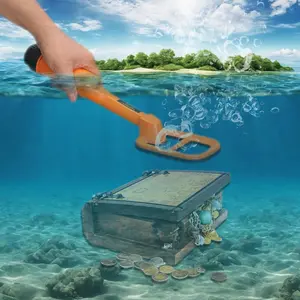 Underwater Metal Detector Submersive IP68 Fully  Metal Detector for Adults Under Water 100FT, Can detect  Metals with Large Coil, Accurate and