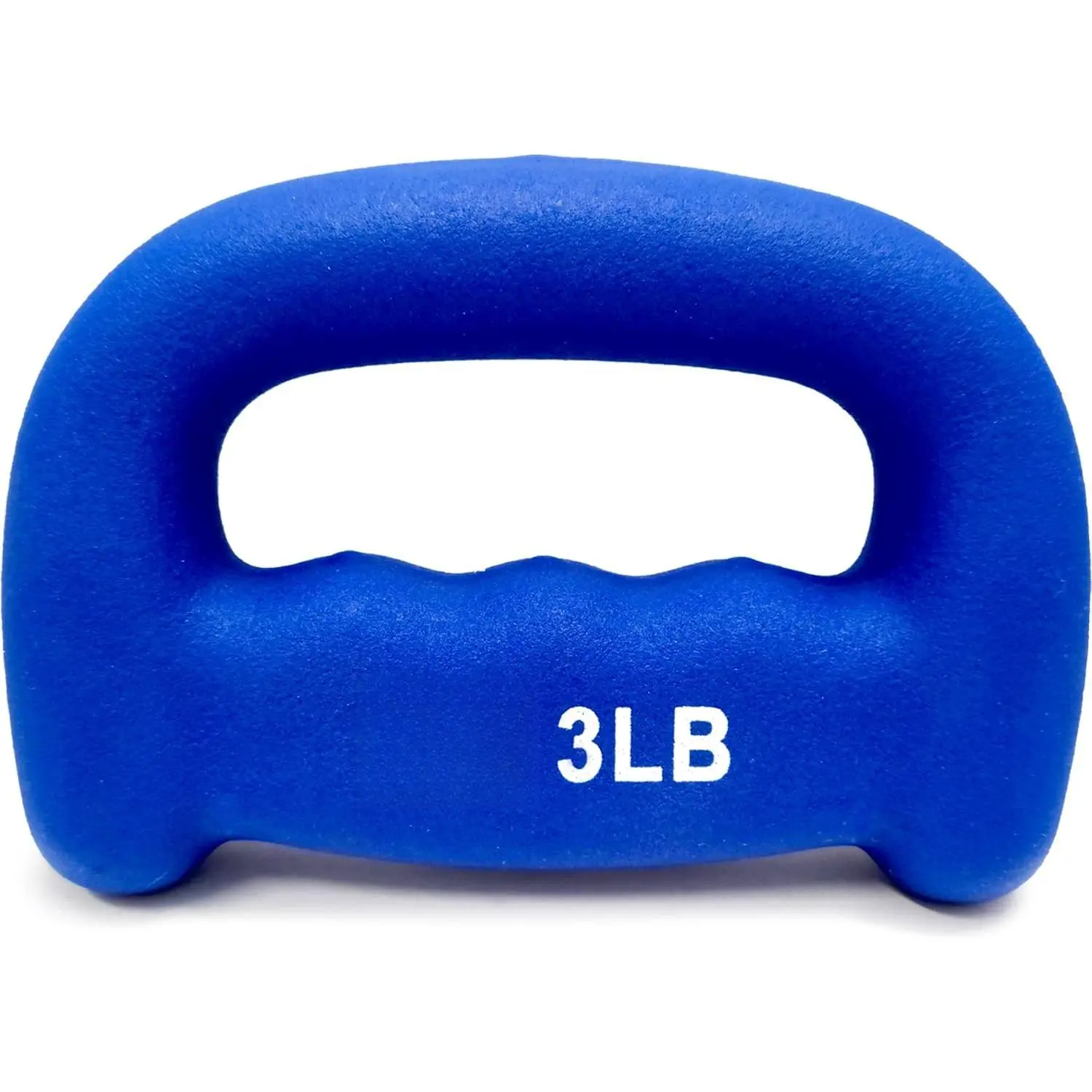 Neoprene D-Grip Dumbbells - Single 1LB-5LB Hand Weights, Premium Non-Slip, Ergonomic Design for Aerobics, Yoga, Strength Building, Orthopedic Therapy, 2Lb, 2 Pound