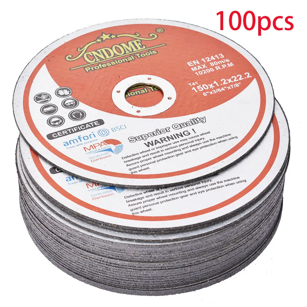 100 Pack 6'x0.045'x7/8' Cut Off Wheel