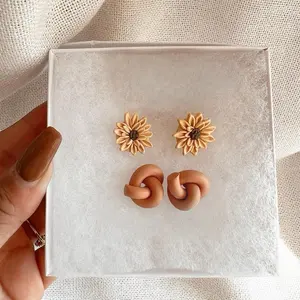 Handmade Clay Stud earrings