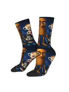 Socks Featuring The Brain Rot Meme for Men.