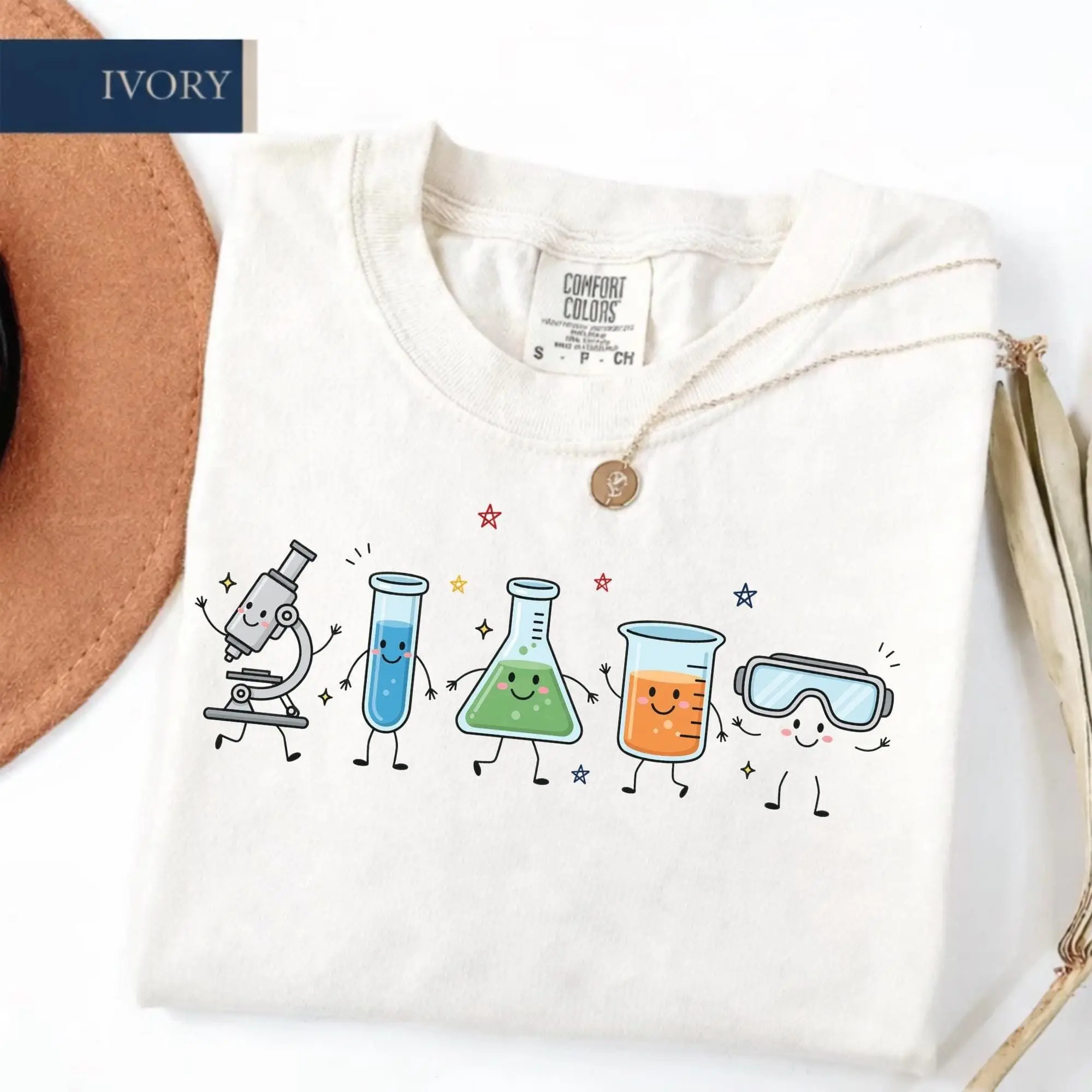 Science Lab Equipment Graphic Tee, Funny Science Shirt, Chemistry Student Tee, Biology Teacher Gift