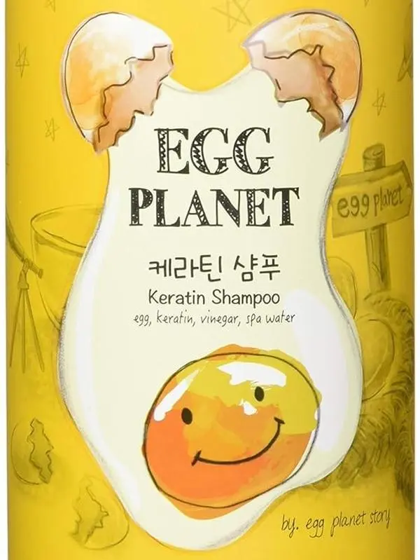 Daeng Gi Meo Ri Egg Planet Keratin Shampoo, 700ml - Moisturizing Anti-Frizz Haircare for Damaged & Frizzy Hair, Extreme Damage Care Gel, Smooth, Any