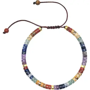 Women's Chakra Bracelet, 7 Chakra Bracelet Crystal Beaded Healing Bracelet, Women's Spiritual Bracelet, Healing Crystal Meditation Relaxation for Women's Anxiety, Gift for Friends and Family