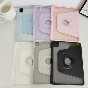 iPad Air 11 Inch Case M2, Tablet Cover, Slim Hard Translucent Back Shell, Fits iPad Air 5th/4th Gen, Supports Auto Wake/sleep Feature