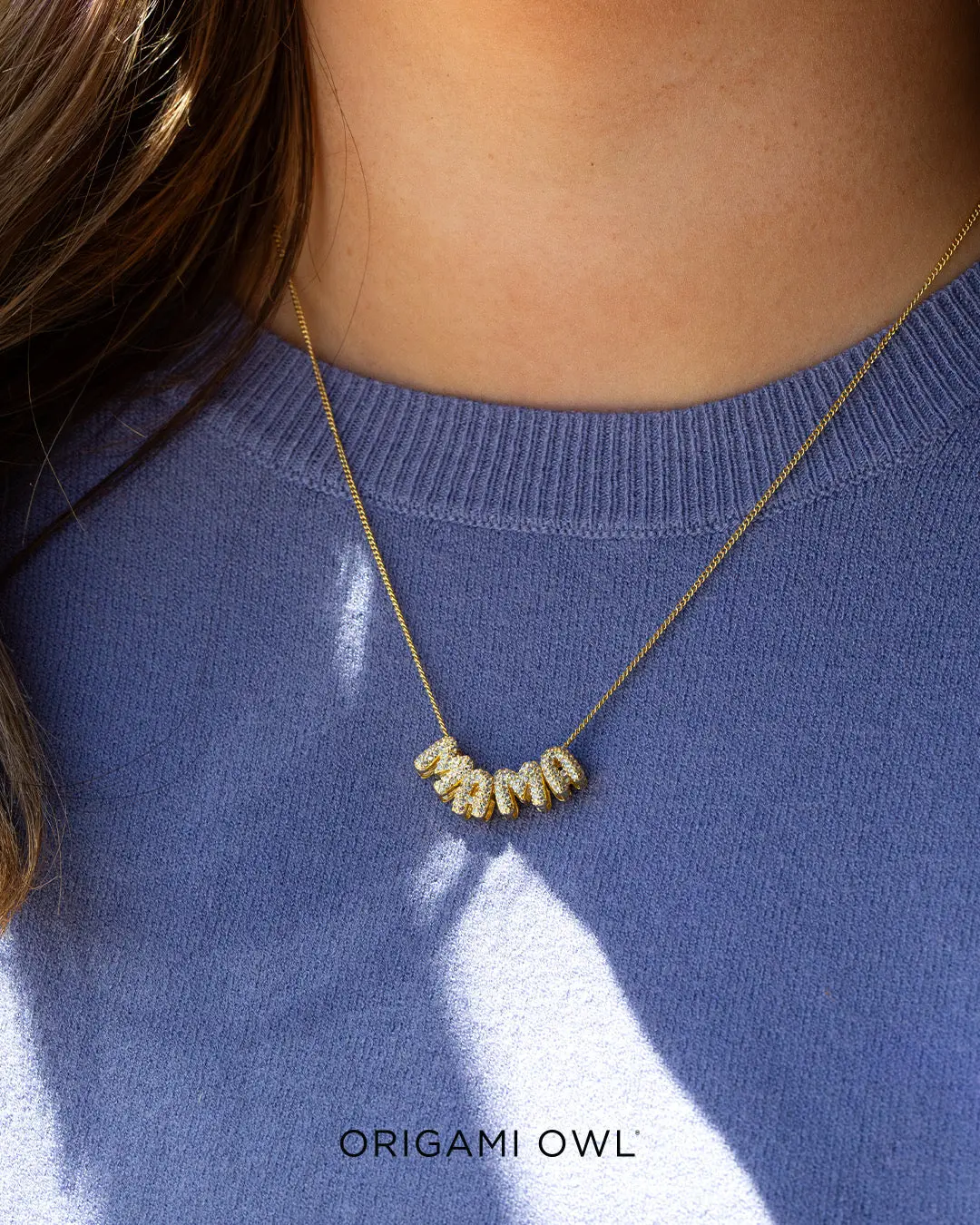 Origami Owl “XO, MOM” Necklace